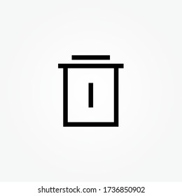 trash can icon vector illustration