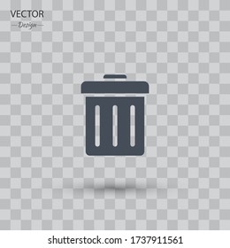Trash can icon Vector illustration EPS 10.