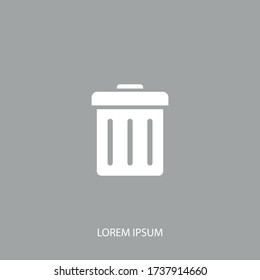 Trash can icon Vector illustration EPS 10.