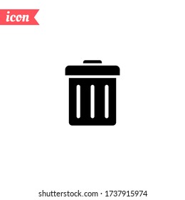 Trash can icon Vector illustration EPS 10.