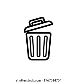 trash can icon vector illustration design