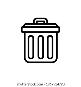 trash can icon vector illustration design