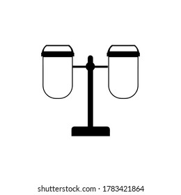 plantilla de logotipo de ilustración de vector de icono de cubo de basura