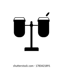plantilla de logotipo de ilustración de vector de icono de cubo de basura
