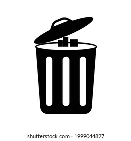 trash can icon vector illustration