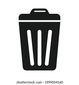 trash can icon vector illustration