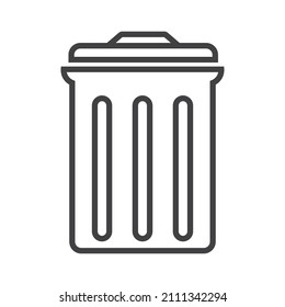 
trash can icon vector illustration
