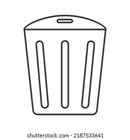 trash can icon vector illustration