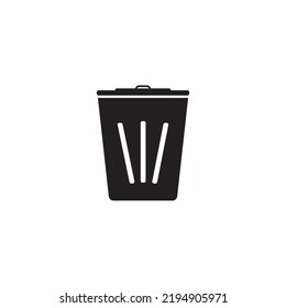 Trash Can Icon Vector Illustration Symbol Design