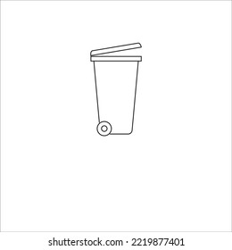 Trash Can Icon Vector Illustration Symbol Design