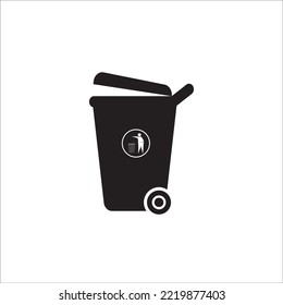 Trash Can Icon Vector Illustration Symbol Design