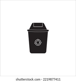 Trash Can Icon Vector Illustration Symbol Design