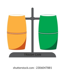 Trash can icon vector illustration symbol design