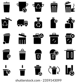 vector de icono de la papelera. ilustración de un signo de recogida de residuos. logotipo de basura.