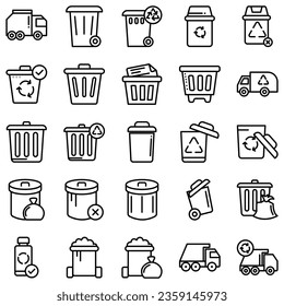 vector de icono de la papelera. ilustración de un signo de recogida de residuos. logotipo de basura.