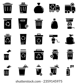 trash can icon vector. illustration of a waste collection sign. trash logo.