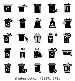 trash can icon vector. illustration of a waste collection sign. trash logo.