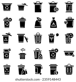 vector de icono de la papelera. ilustración de un signo de recogida de residuos. logotipo de basura.