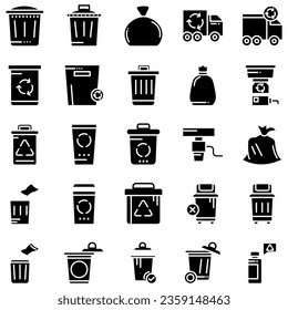vector de icono de la papelera. ilustración de un signo de recogida de residuos. logotipo de basura.