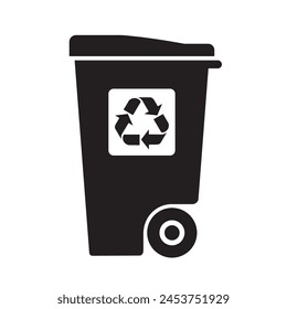Trash Can, Trash Icon, vector illustration isolated, eps