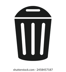 trash can icon vector illustration