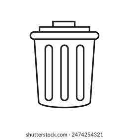 
trash can icon vector illustration