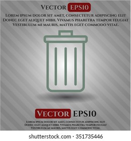 Trash Can icon vector illustration