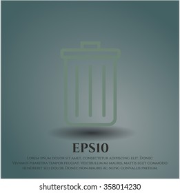 Trash Can icon vector illustration