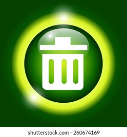 Trash can icon. Vector Illustrator. EPS 10