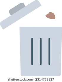 Trash Can icon vector image. Suitable for mobile application web application and print media.
