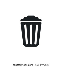 La trampa puede icono vector en fondo blanco