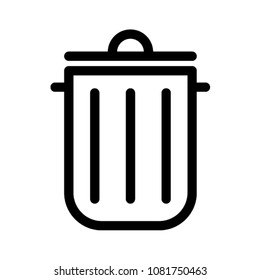 trash can icon vector pictogram mark symbol