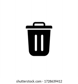 Trash can icon vector. Recycle bin icon symbol isolated