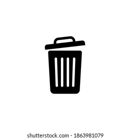 Trash can icon vector. Recycle bin icon symbol illustration