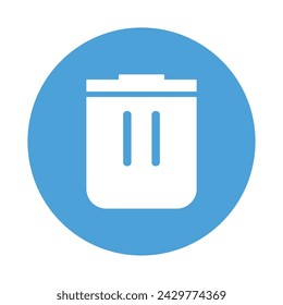 Papierkorb-Symbol Vektor, Papierkorb-Symbol isoliert