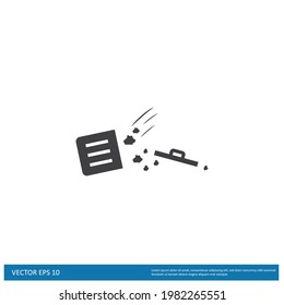 trash can icon vector simple design element