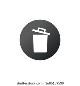 trash can icon vector Stock Vector illustration isolated on white background.