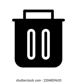 Trash Can Icon Vector Symbol Design Illustration