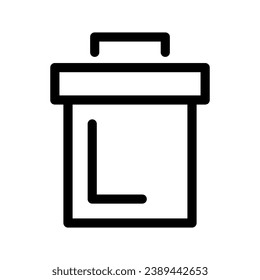 Trash Can Icon Vector Symbol Design Illustration