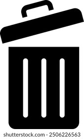 Vector de icono de papelera. símbolo, signo