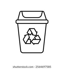 trash can icon vector symbol isolated