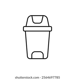 trash can icon vector symbol isolated