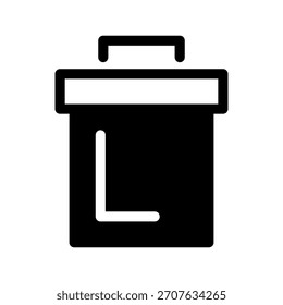 Ilustración de diseño de símbolo de Vector de icono de papelera