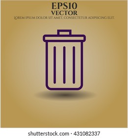 La trampa puede icono símbolo vector eps planos jpg concepto web de la aplicación