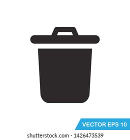trash can icon vector template