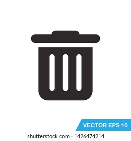 trash can icon vector template