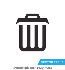 trash can icon vector template