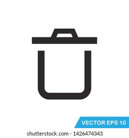trash can icon vector template