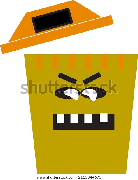 The trash
can icon we made with adobe
illustrator