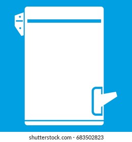 Trash can icon white